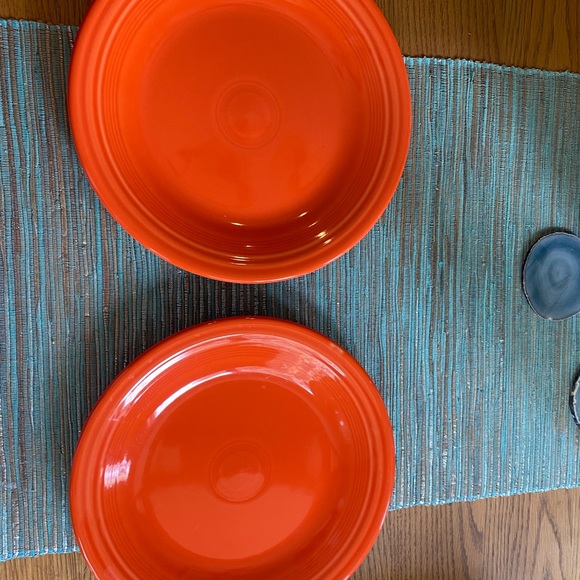 Fiestaware Dining Set Of 2 Fiesta Dinner Plates In Poppy Poshmark